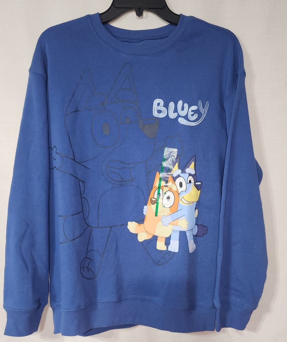 Bluey blue sweatshirt women's Medium